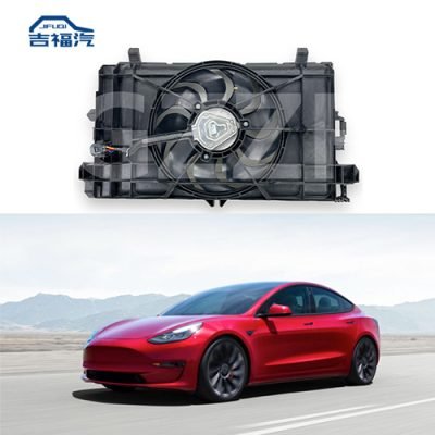 17-21 Tesla Model 3 front electric cooling fan motor shroud 1077084-00-E
