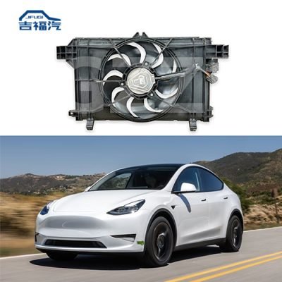 2016-2020 Tesla Model Y Front cooling radiator fan shroud motor 1493995-00-B
