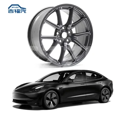 2017-2020 Tesla Model 3 Aero 18 18x8.5 Rim 5 Double Spoke Wheel ET40 1044221-00-C
